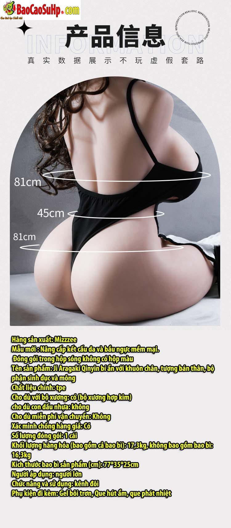  Nơi bán Búp bê tình dục bán thân Aragaki khung xương khớp 17 kg hàng xách tay