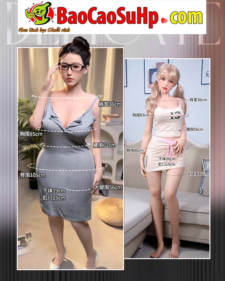 búp bê tình dục Linh Lan mặt tròn ngực to hông nở kích thích 1m58