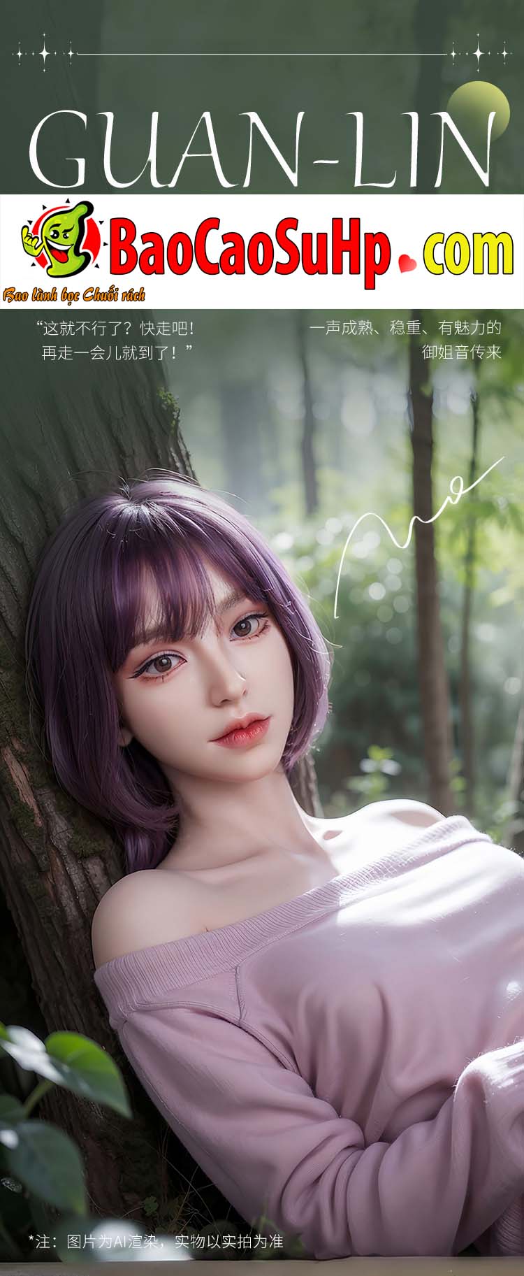  Shop bán Búp bê tình dục full Wisteria hoa tím xinh đẹp mơ màng 1m58 đầu silicone thân TPE loại tốt