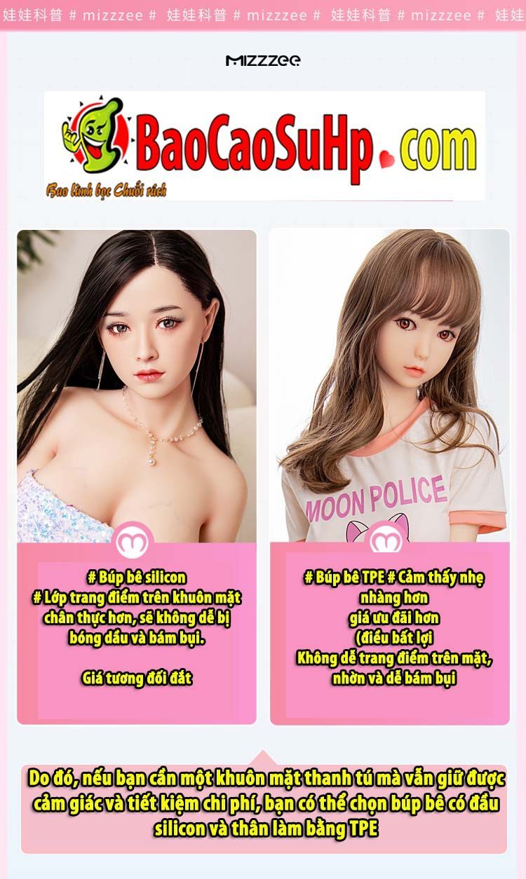 Búp Bê Anime Mizzzee Elsa Bell Kurokawa 148cm Mặt Baby