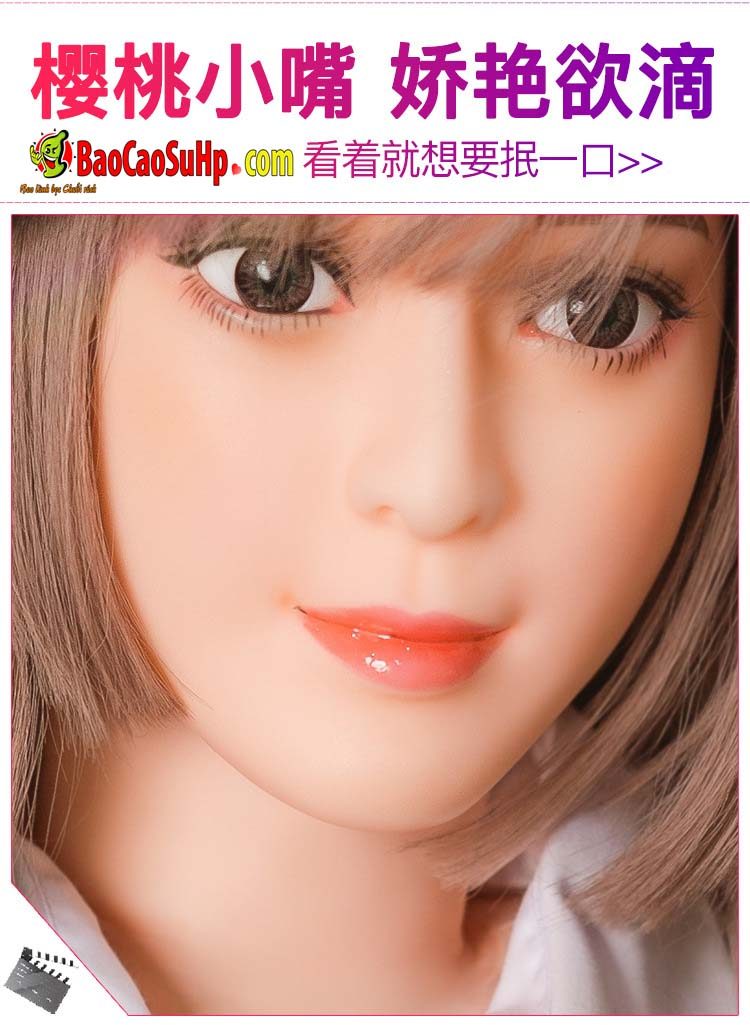 Búp bê bơm hơi Angelina silicone ngực mềm mại cao cấp chất lượng