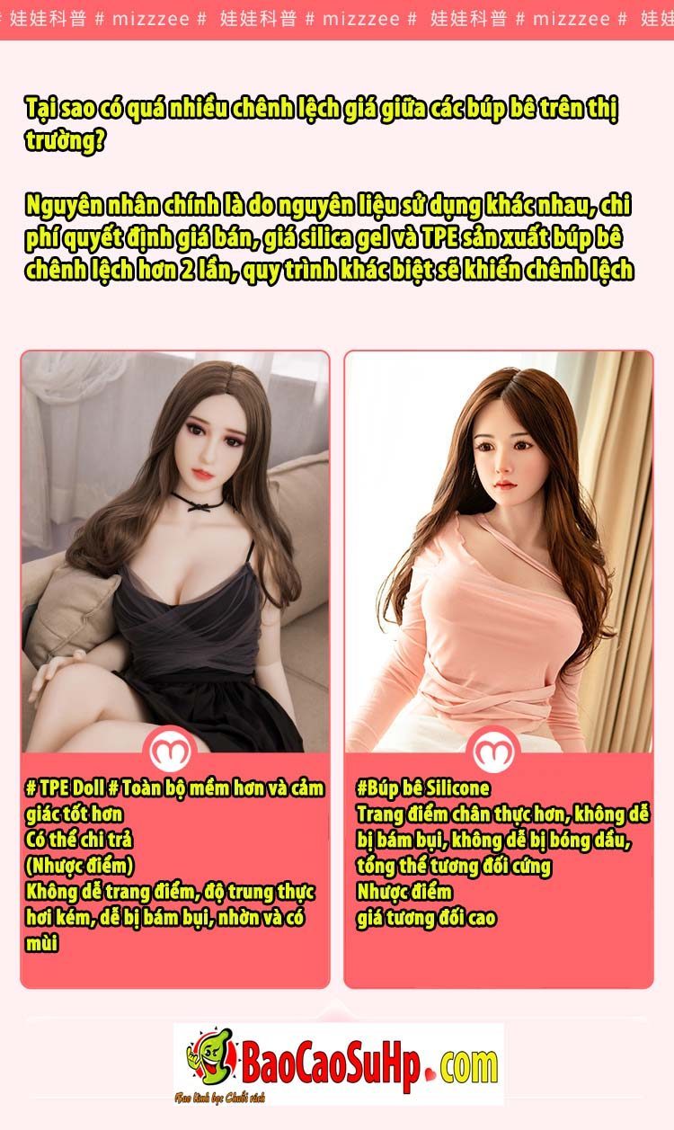 Búp bê tình dục Mizzzee Beauty of Love silicon sexy cao cấp chân thật êm ái