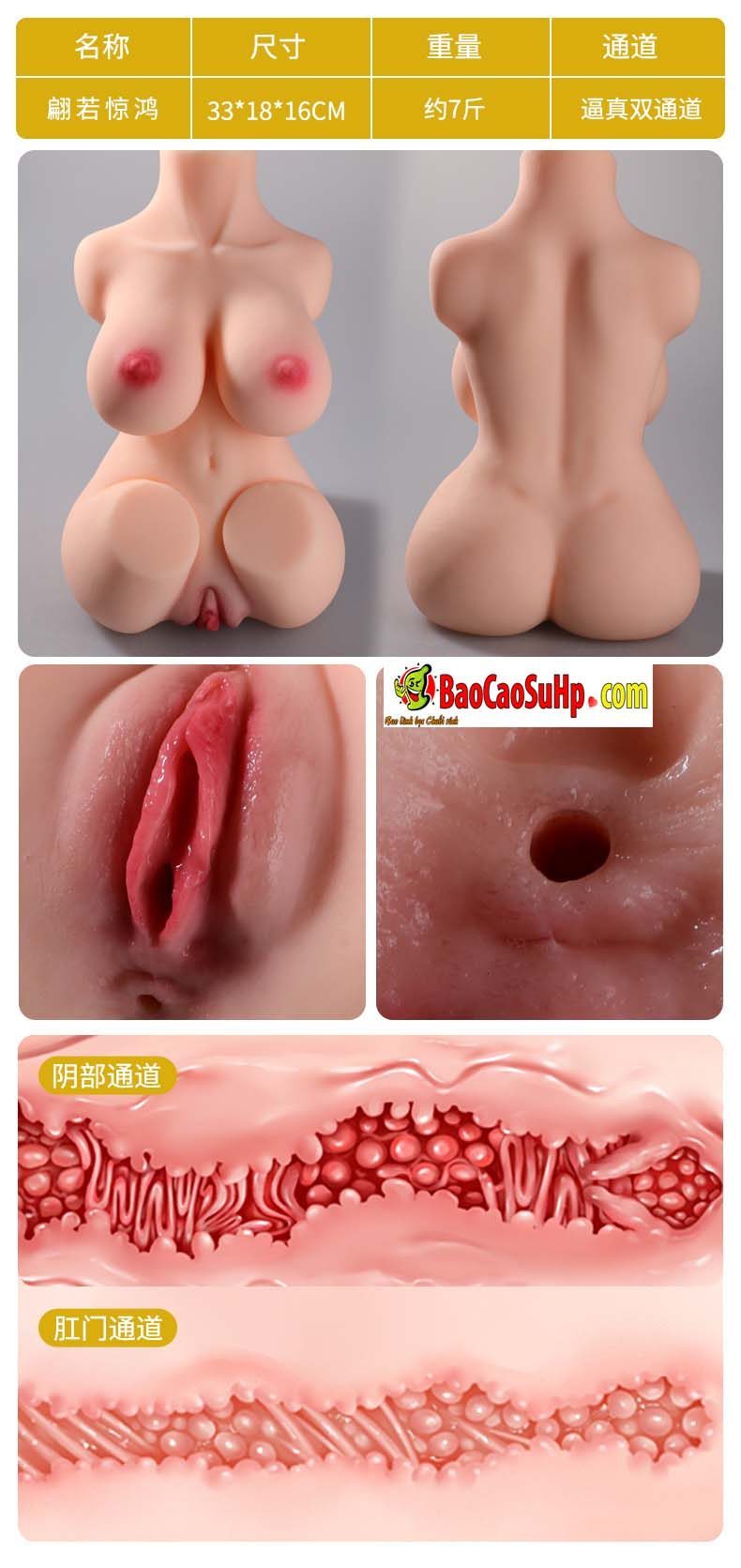 Búp bê tình dục khung xương 5.5kg thân đại kiều mẩy to
