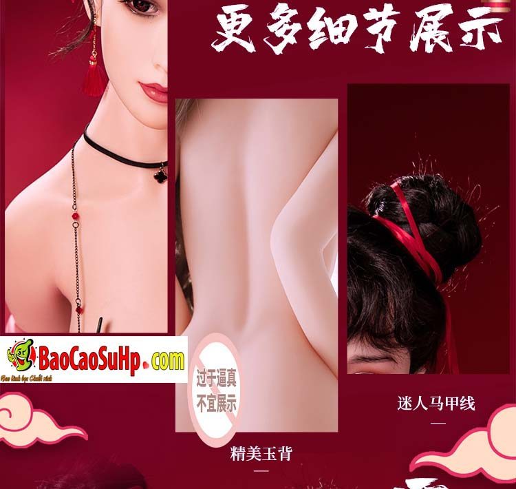 Búp bê tình dục Trung Hoa 1m48 kích thích cảm giác thực Mizzzee hot