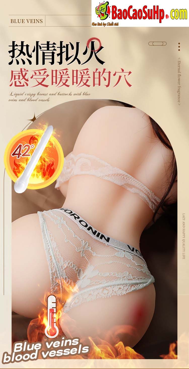 Búp bê bán thân Jiuai Dutch lady căng tròn 3kg chân thật hồng hào kích thích mua ngay