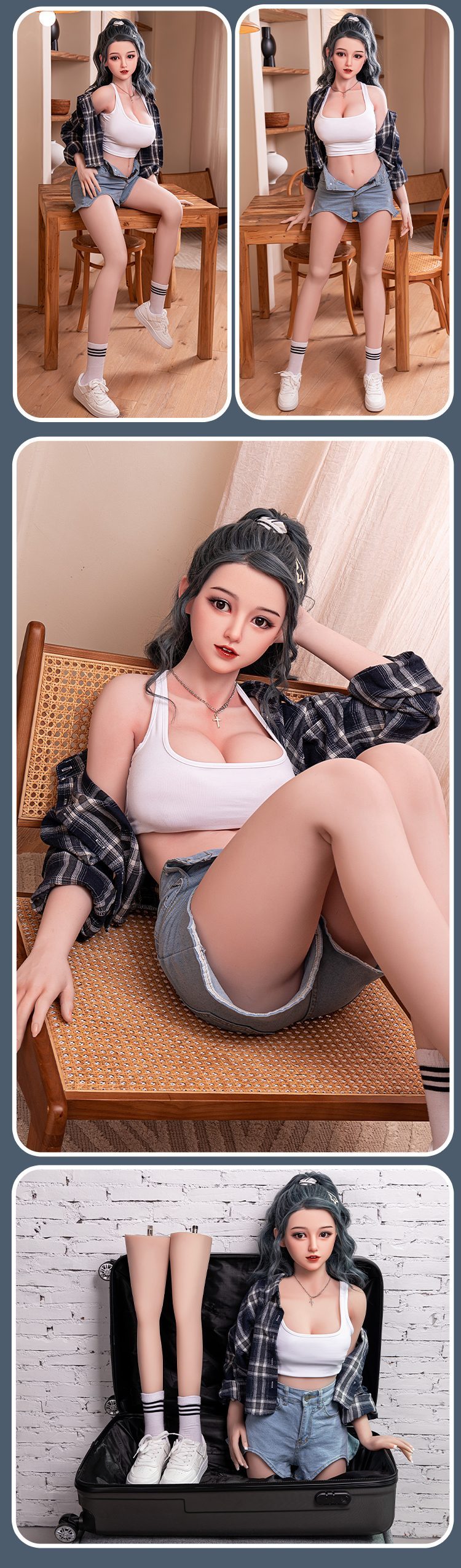 Búp bê tình dục Mengru silicone 159cm xinh đẹp trẻ trung