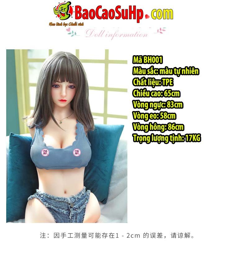 bup be tinh duc tieu thanh 9 - Búp bê tình dục bán thân Tiểu thanh 65cm 17kg tóc ngắn (Oder)