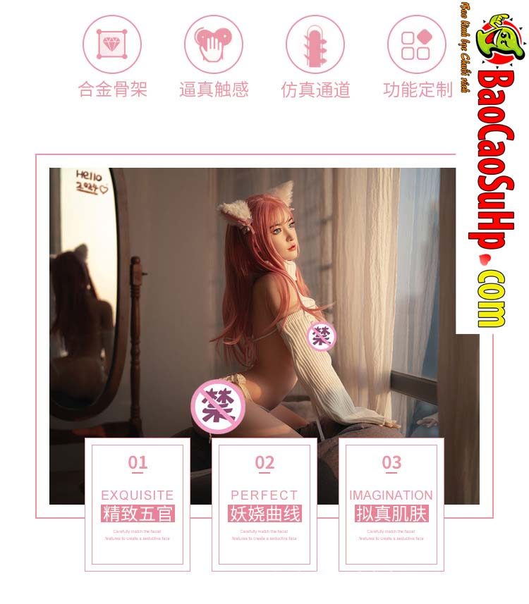 Búp bê tình dục Pink fox Lady 1m60 gợi cảm sắc nét bán chạy