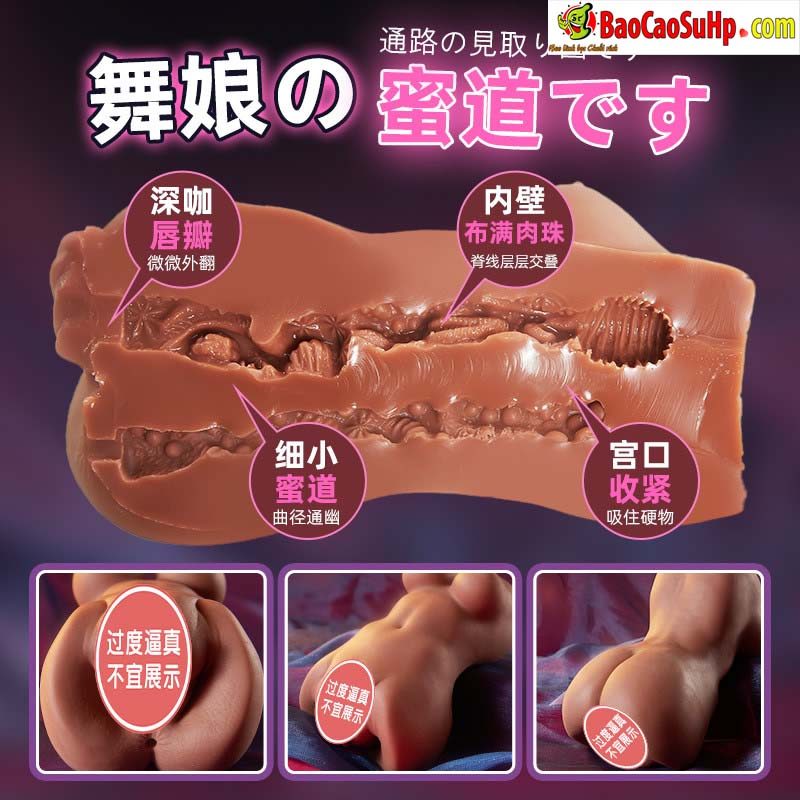 Búp bê tình dục bán thân Coc da nâu 780g dancer mời gọi sexy