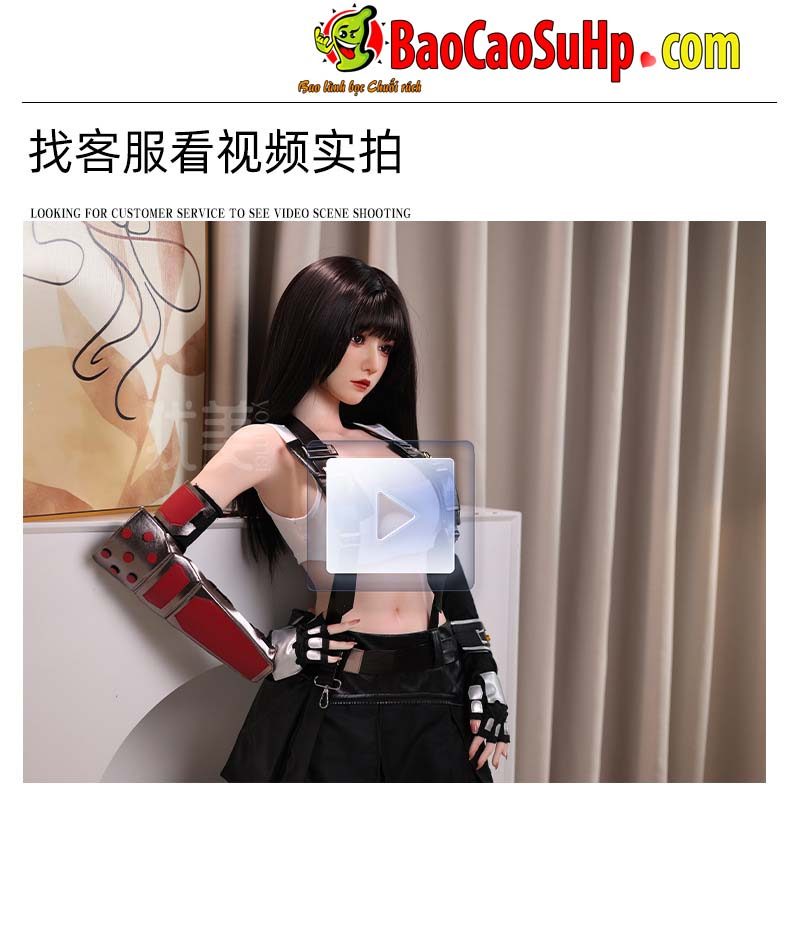 bup be tinh duc Yuna tidus 1m58 14 - Búp bê tình dục Full Yuna Tidus cô gái trẻ tóc đen Cosplay 1m58 Silicone