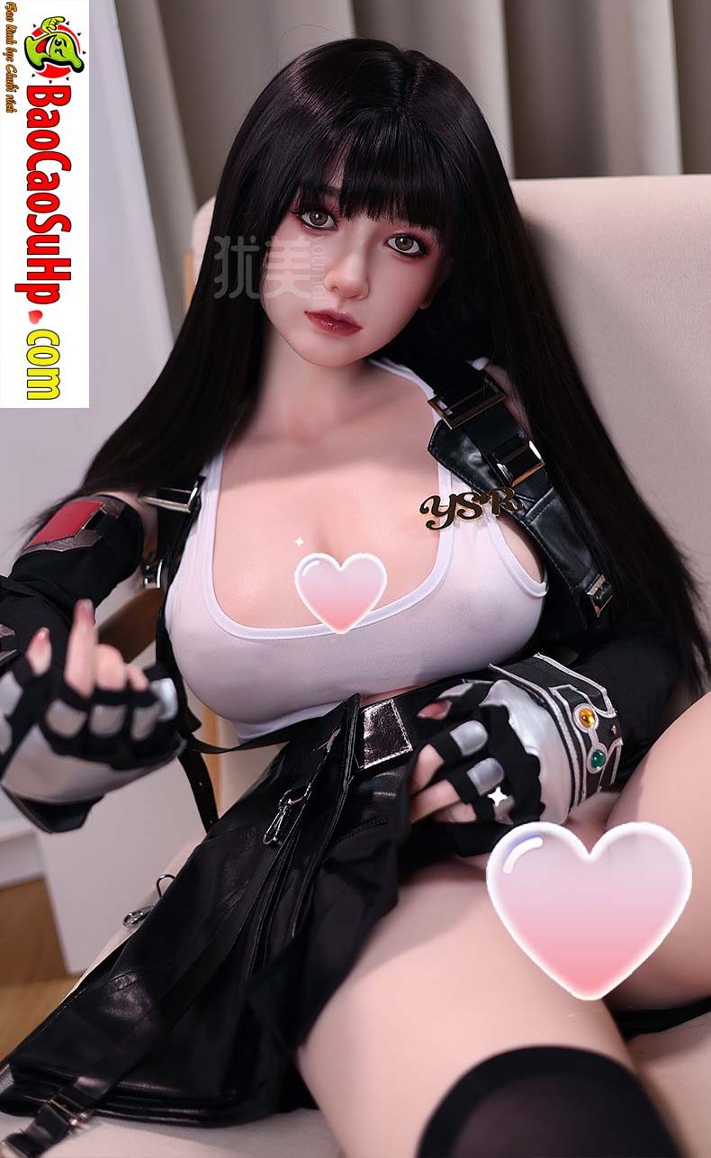 bup be tinh duc Yuna tidus 1m58 16 - Búp bê tình dục Full Yuna Tidus cô gái trẻ tóc đen Cosplay 1m58 Silicone