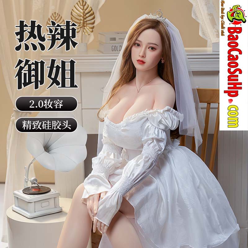 Búp bê tình dục full silicon 1m59 cô dâu Kaneis Yeon trắng 