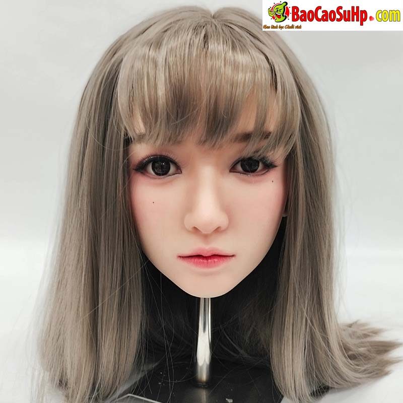 Đầu búp bê tình dục bán lẻ TPE silicon cấy tóc tóc giả siêu chuẩn