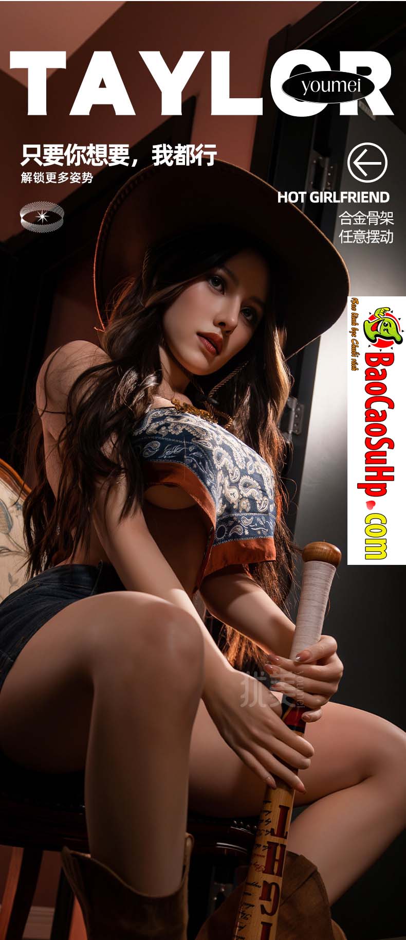 Búp bê Lucinda 1m58 phong cách Âu Mỹ siêu thực quyến rũ