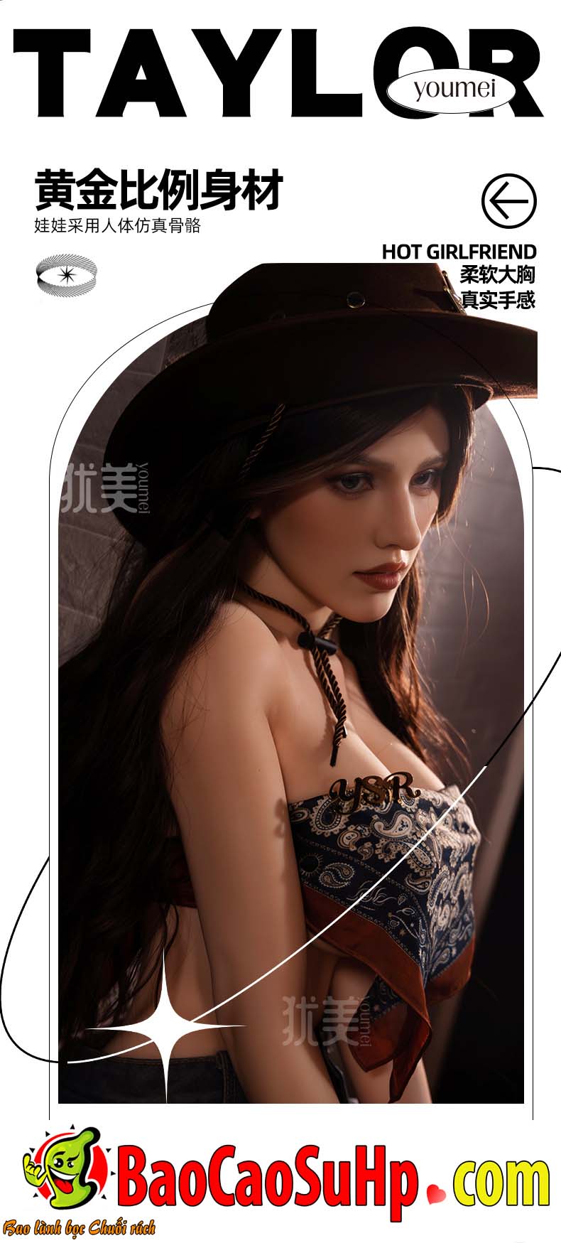 Búp bê Lucinda 1m58 phong cách Âu Mỹ siêu thực quyến rũ