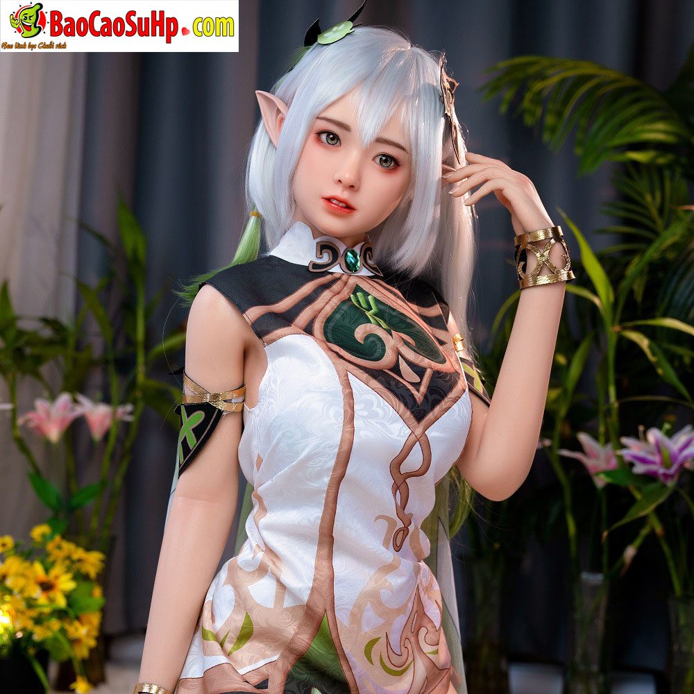 Búp Bê Tình Dục Cosplay Tinh Linh Y Na 158cm Silicon Mềm Mại