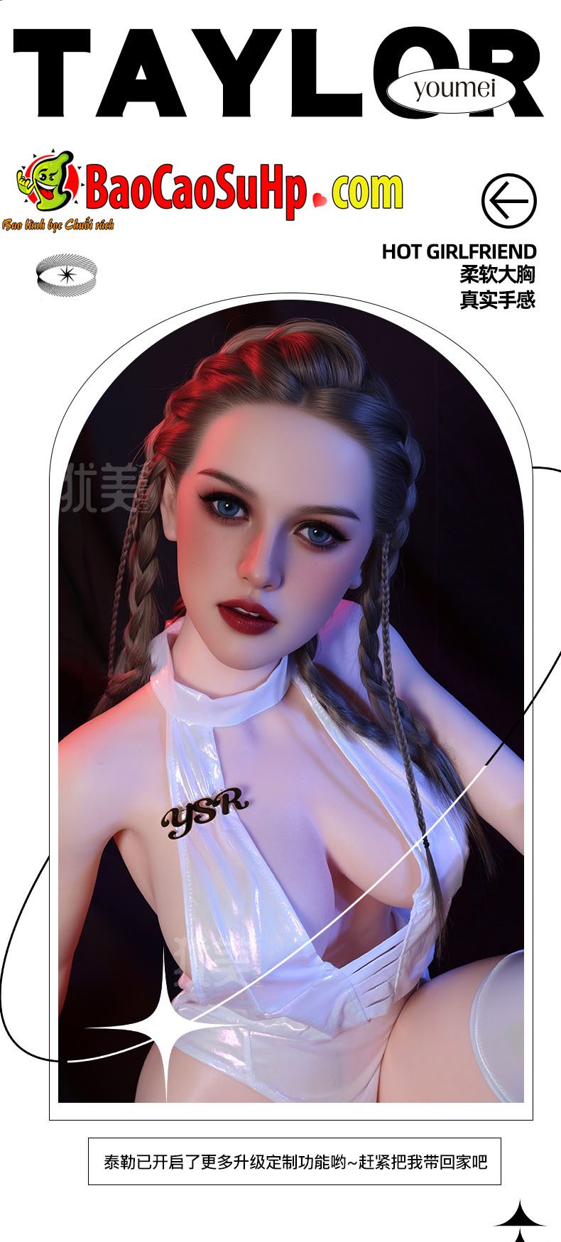 Bup be tinh duc Full Chau Au Natalie 5b - Búp bê tình dục Full Châu Âu Natalie cá tính 1m45 cấy tóc túi ngực đứng kết cấu da