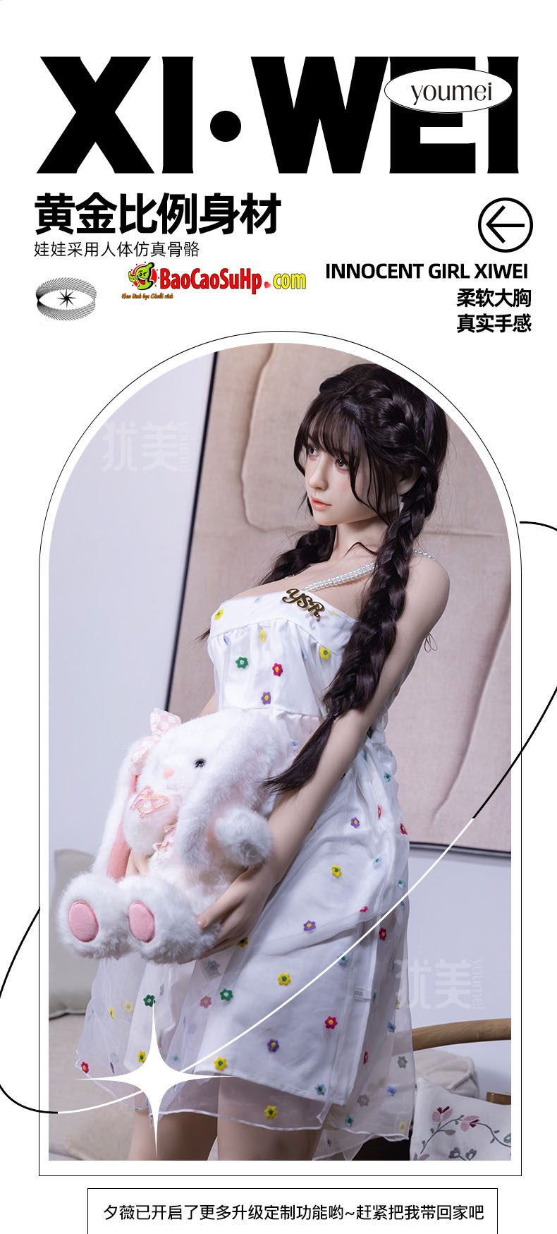 Búp Bê Tình Dục 1m48 Silicone Mềm Mại Tặng Đầy Phụ Kiện Quyến Rũ