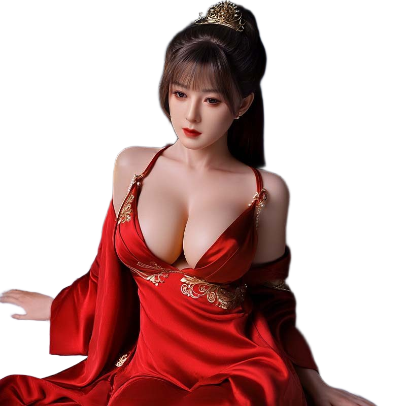 Búp bê tình dục Tuyết Lệ trắng sáng căng tròn đầu silicone cấy tóc