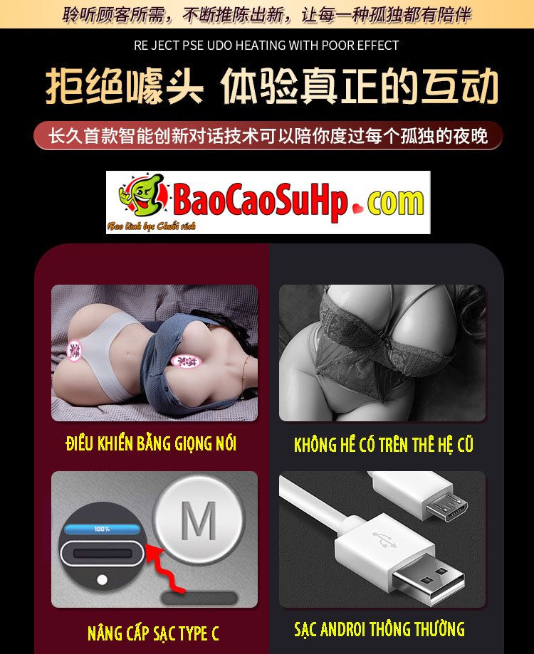 Búp bê bán thân Sherry co bóp phát nhiệt rên AI mới