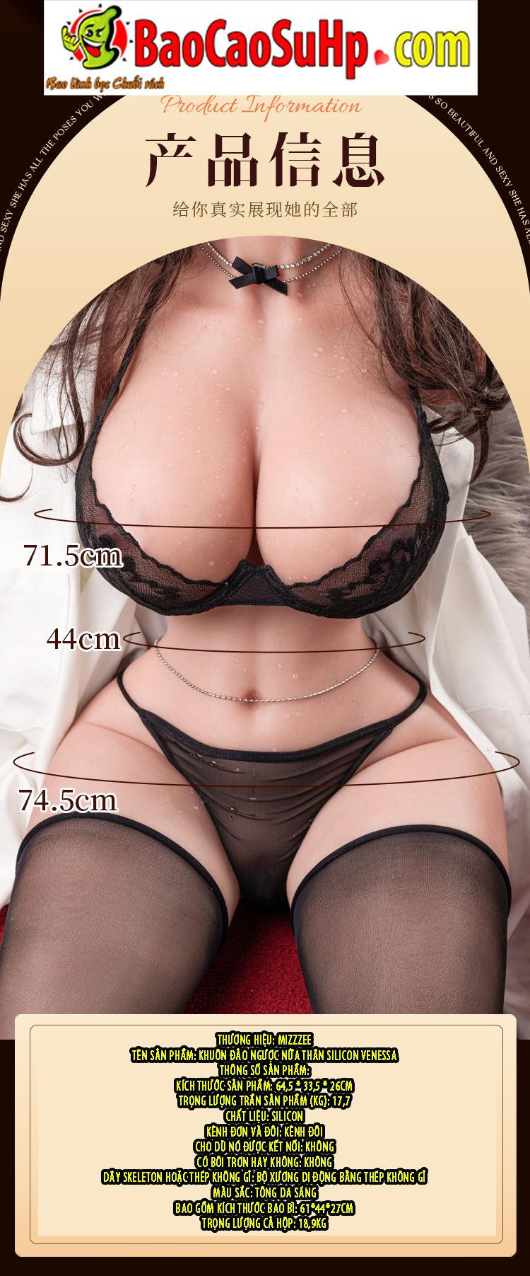 bup be tinh duc ban than Full Silicone Venessa 12 - Búp bê tình dục bán thân 1:1 Full Silicone Venessa 18kg siêu thực (Oder)