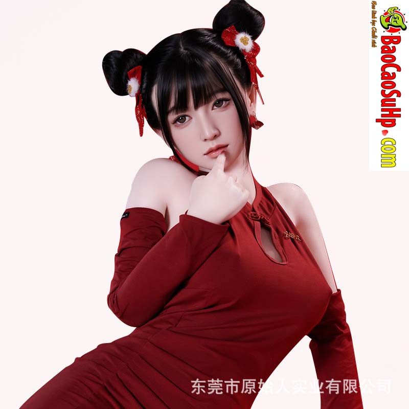 Búp bê tình dục Châu Anh 1m58 silicone cấy tóc thân TPE mềm mại