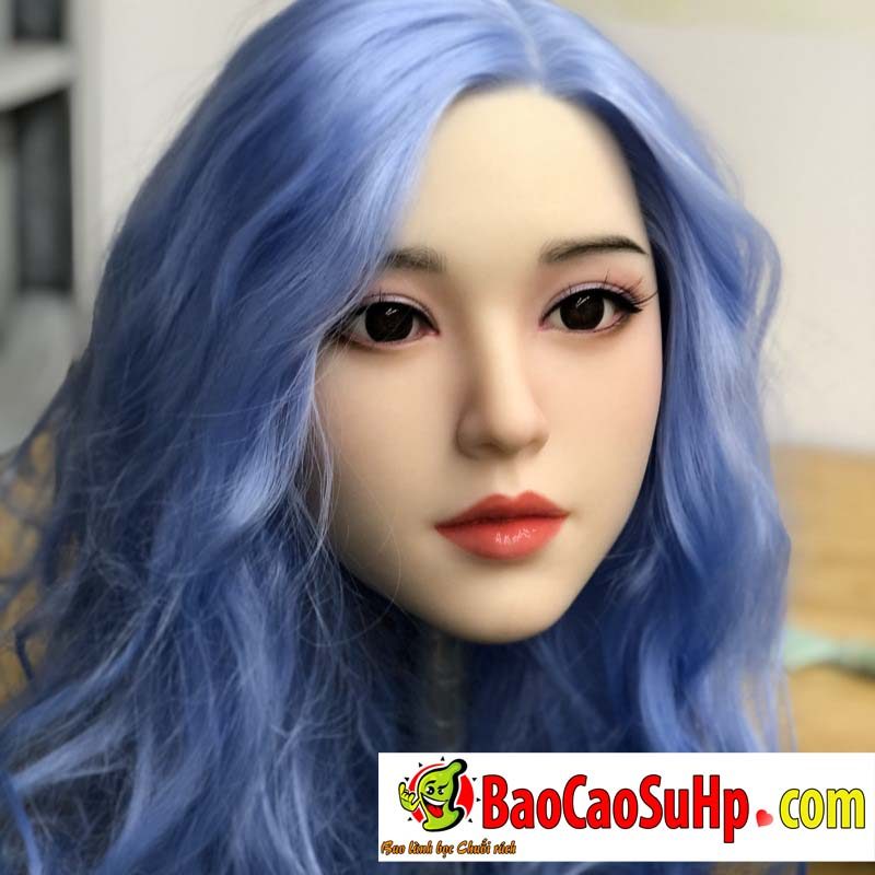 dau bup be mi lam DZ001 3 - Đầu búp bê tình dục DDZ001 Mi tóc xanh lam xinh đẹp