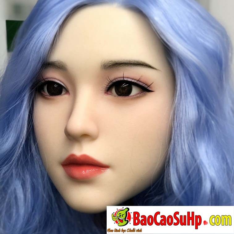 dau bup be mi lam DZ001 5 - Đầu búp bê tình dục DDZ001 Mi tóc xanh lam xinh đẹp
