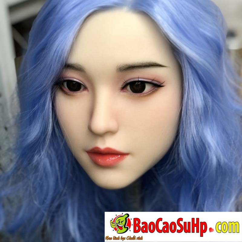 dau bup be mi lam DZ001 6 - Đầu búp bê tình dục DDZ001 Mi tóc xanh lam xinh đẹp