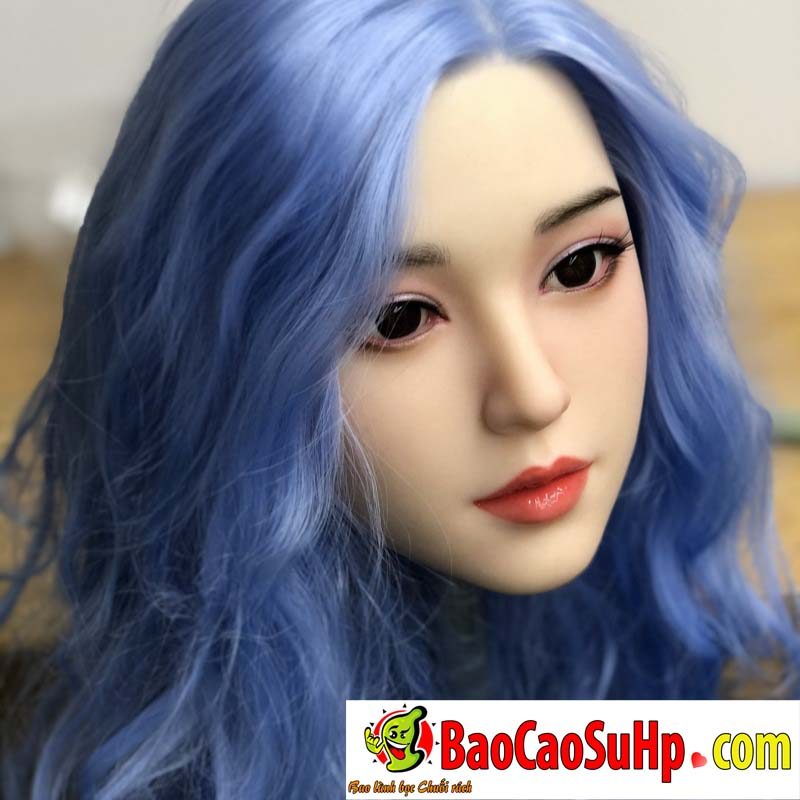 dau bup be mi lam DZ001 7 - Đầu búp bê tình dục DDZ001 Mi tóc xanh lam xinh đẹp