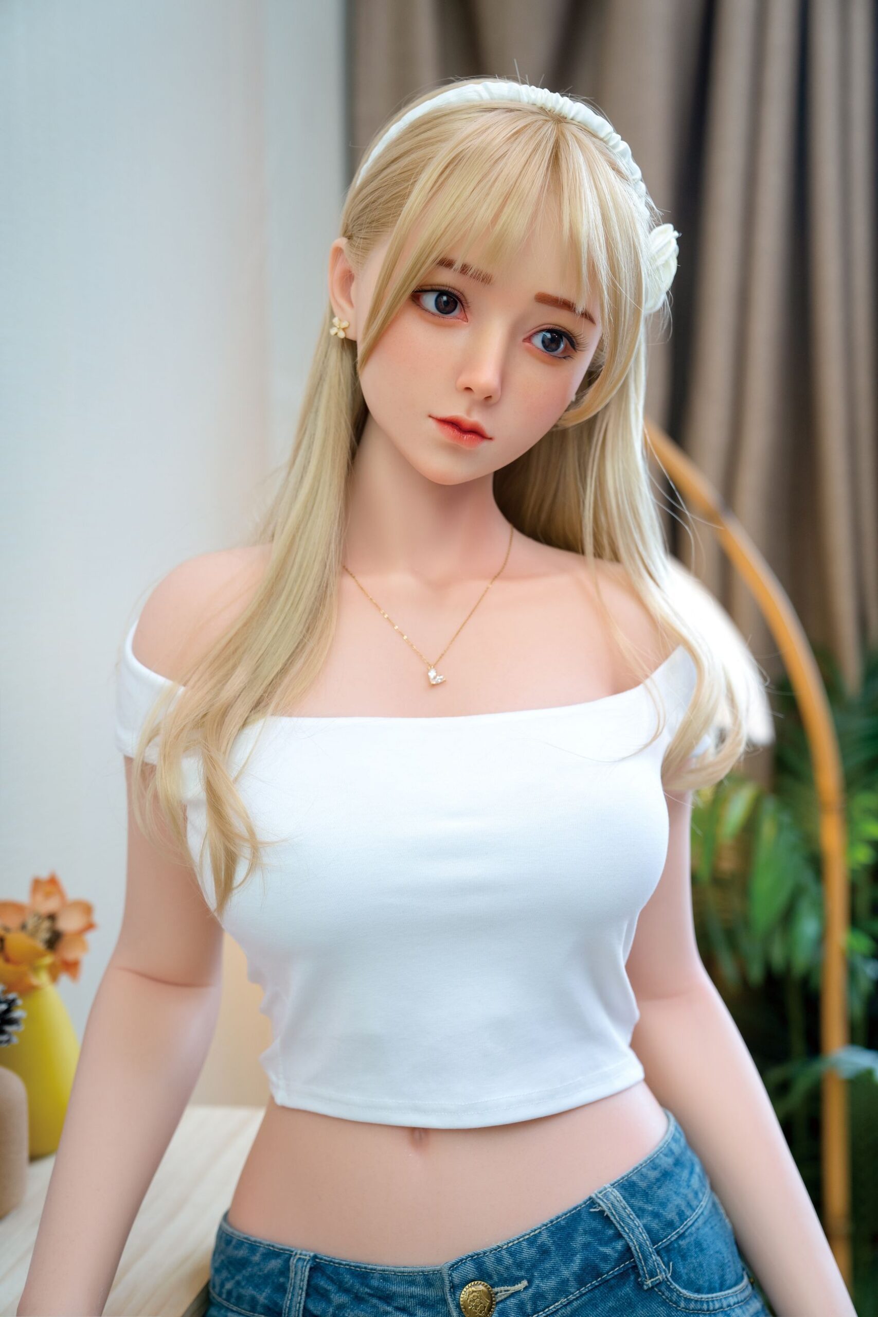 001 37 scaled - Búp bê tình dục Full cô bạn gái ngây thơ tóc vàng Ninh Hinh 1m58