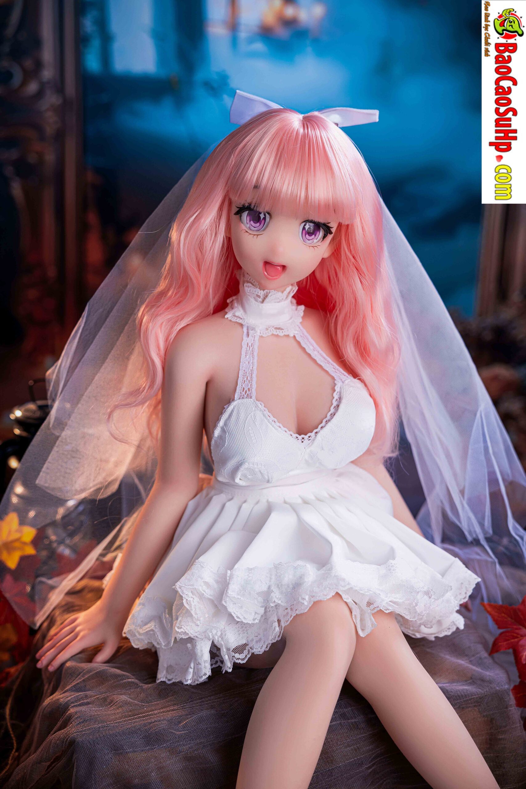 bup be tinh duc Anime Bianca 88cm 2 scaled - Búp bê tình dục đầy đủ tay chân Anime Bianca cô dâu xinh xắn 88cm Silicone