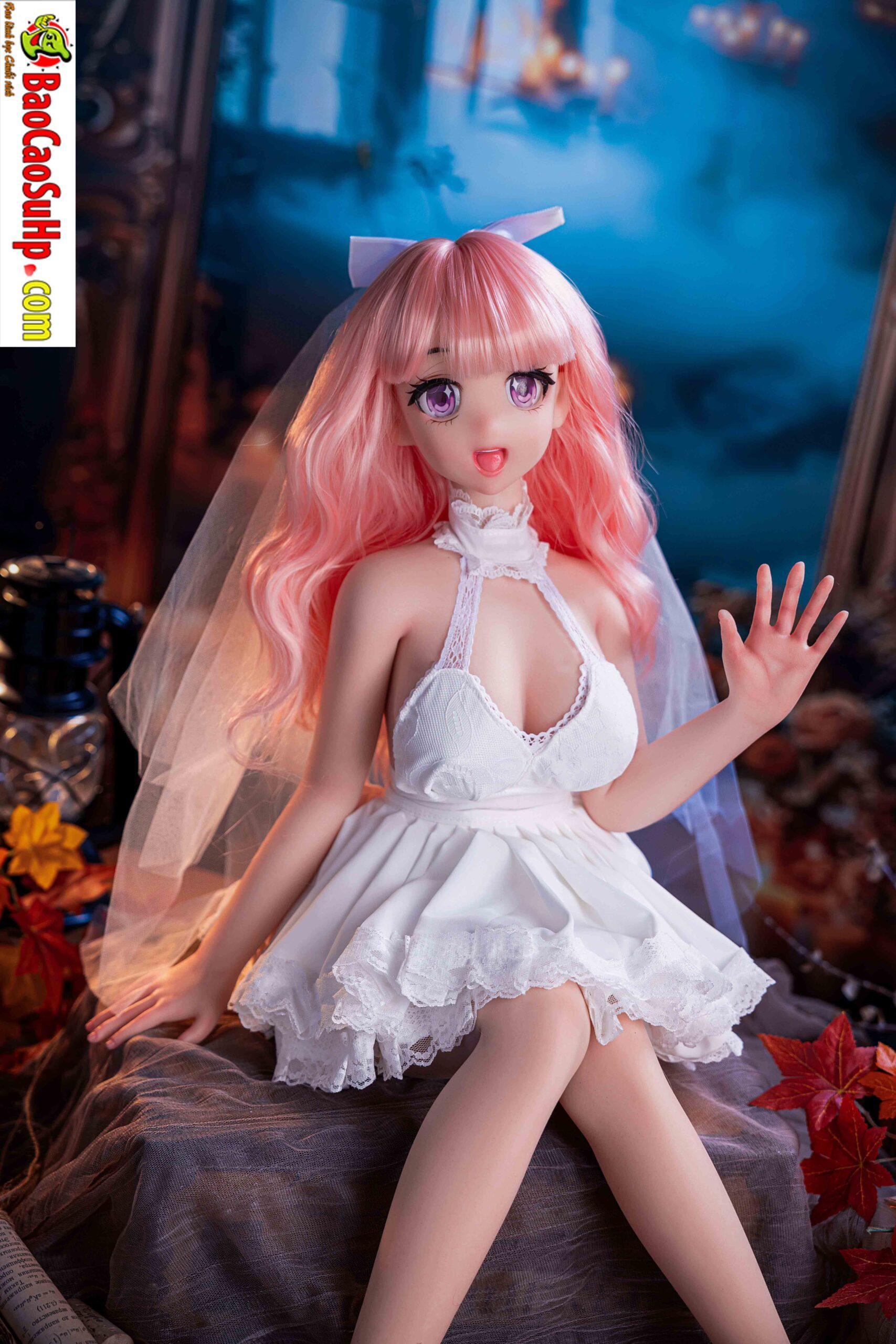bup be tinh duc Anime Bianca 88cm 4 scaled - Búp bê tình dục đầy đủ tay chân Anime Bianca cô dâu xinh xắn 88cm Silicone