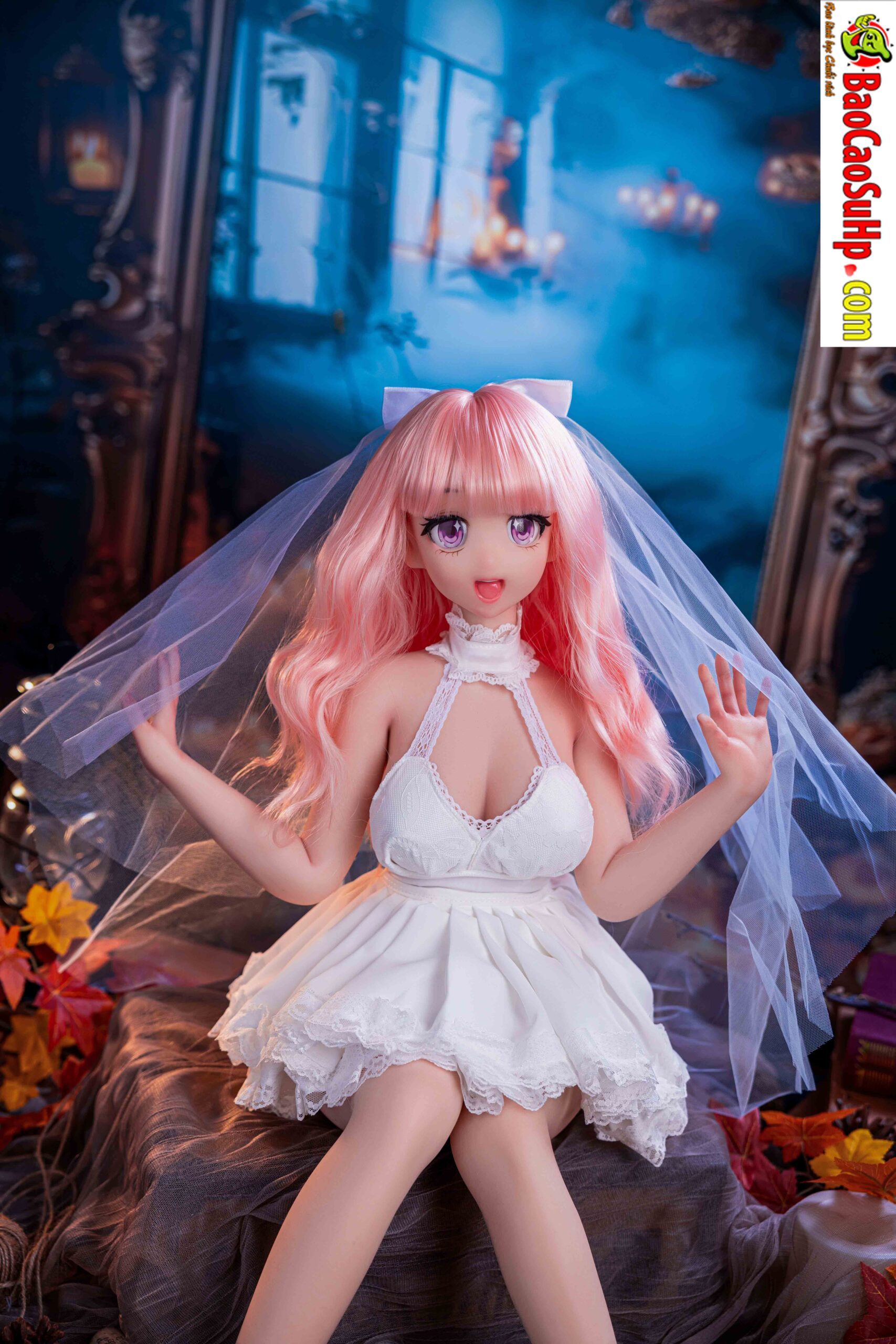 bup be tinh duc Anime Bianca 88cm 9 scaled - Búp bê tình dục đầy đủ tay chân Anime Bianca cô dâu xinh xắn 88cm Silicone