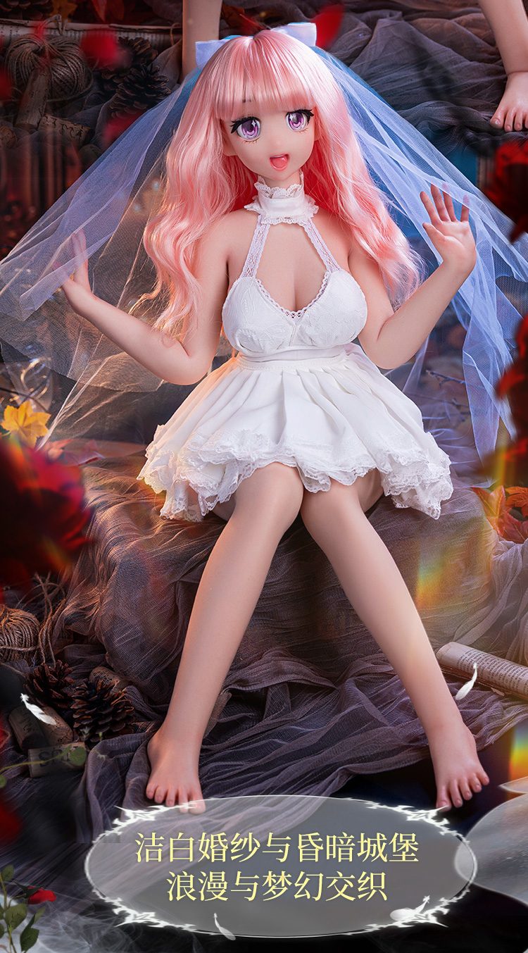 gt bup be tinh duc Anime Bianca 88cm 2 - Búp bê tình dục đầy đủ tay chân Anime Bianca cô dâu xinh xắn 88cm Silicone