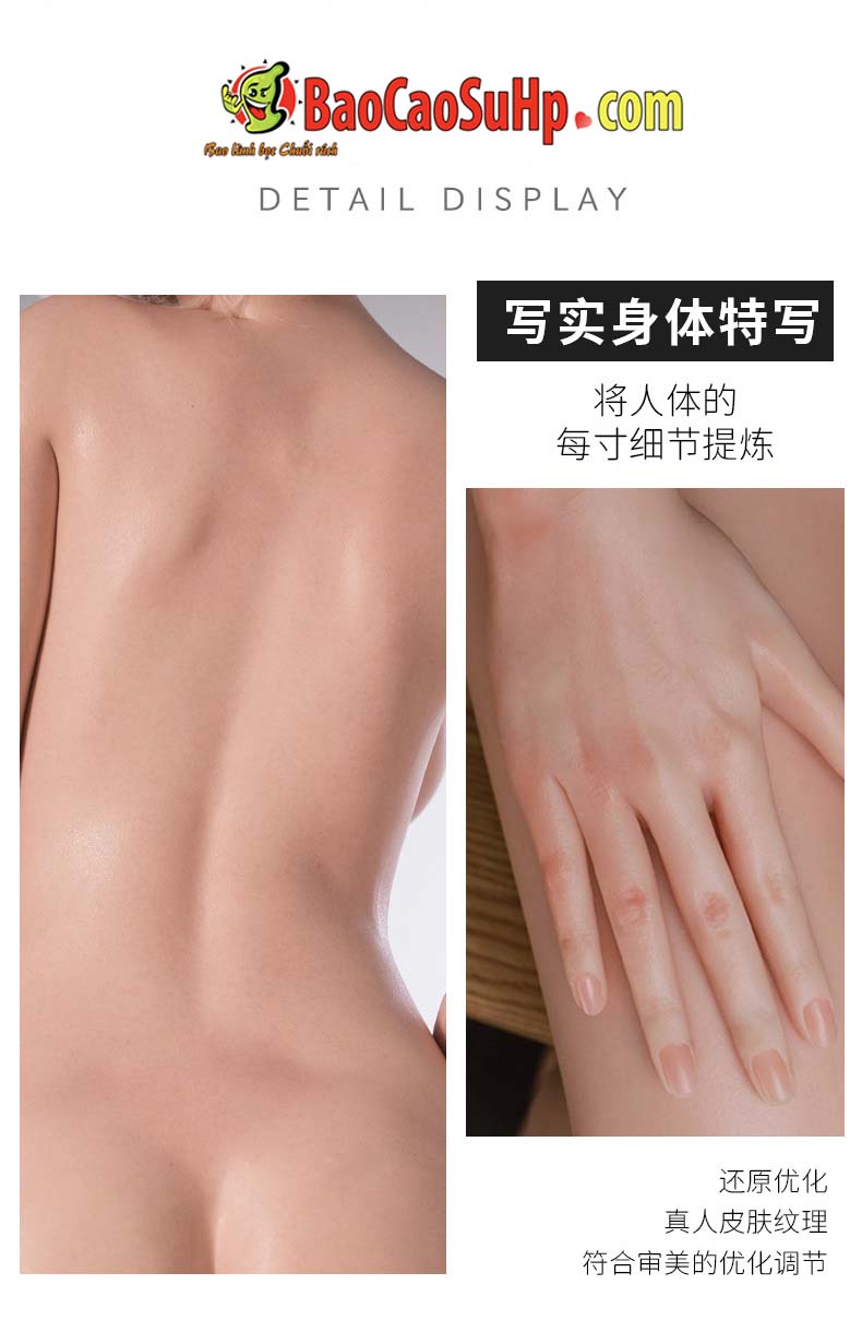 búp bê tình dục Vũ Gia tóc vàng xinh đẹp 1m59 silicone cấy tóc