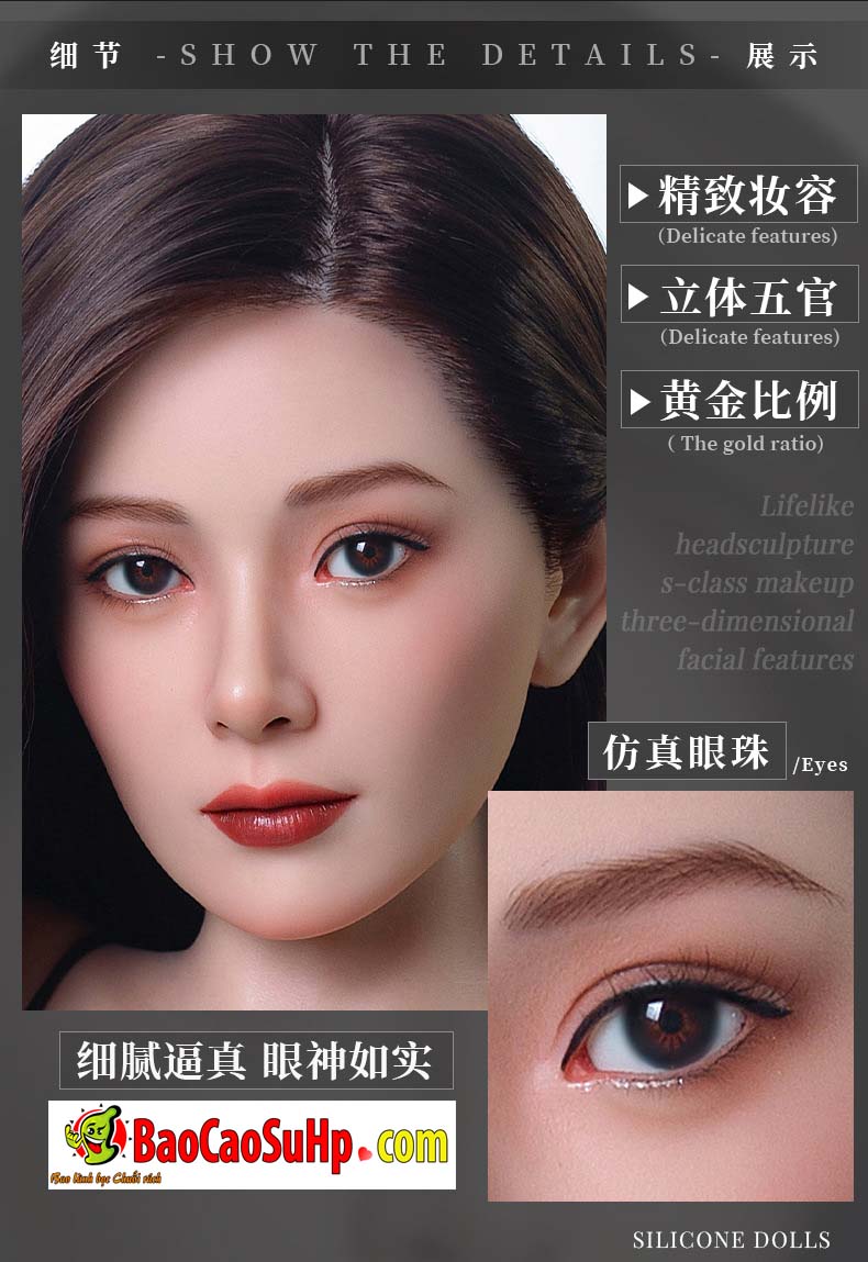 Búp bê tình dục Thanh Nhã xinh đẹp đằm thắm 1m58 Đầu Silicone thật Như Người Thật