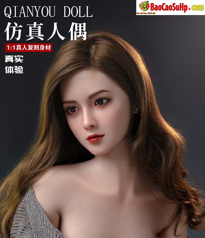 Búp bê tình dục Full Tịnh Hương 1m58 silicone cấy tóc trẻ trung mơn mởn