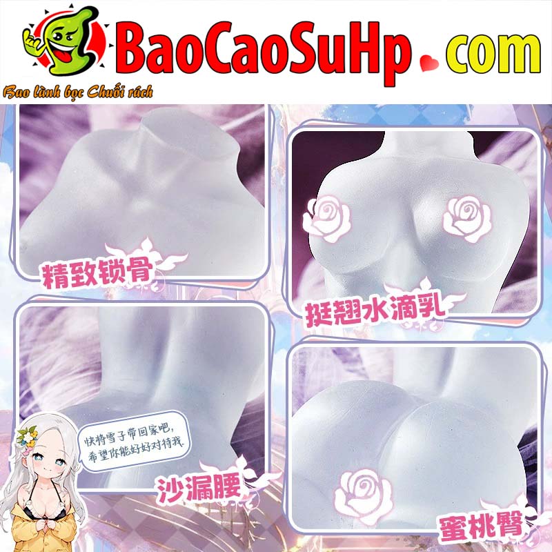 Búp bê tình dục Hanayome Yukiko trong suốt 3 vòng siết hút kích thích