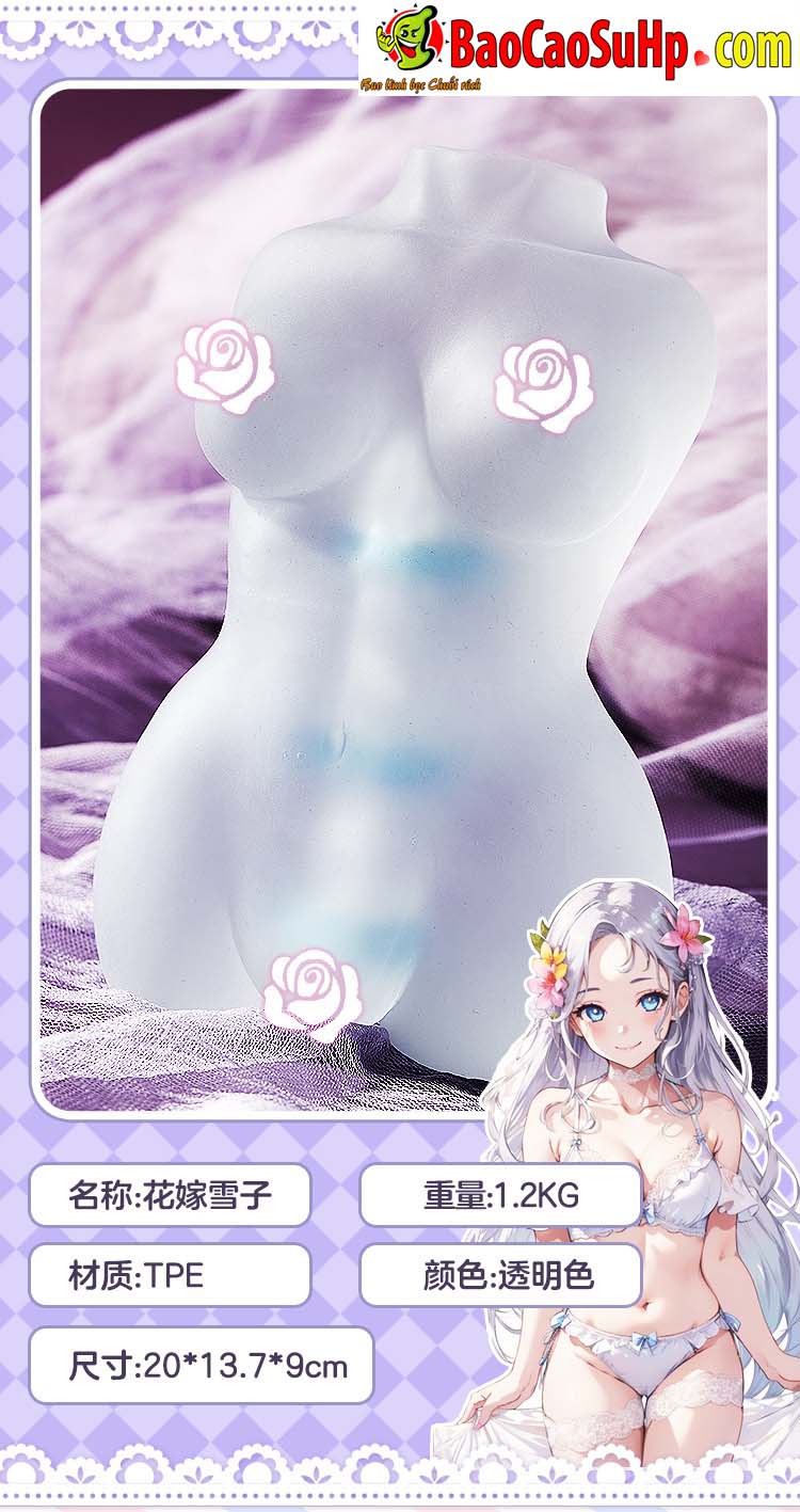 bup be tinh duc ban than trong suot COC Hanayome Yukiko 21 - Búp bê tình dục bán thân COC Hanayome Yukiko trong suốt có 3 vòng siết