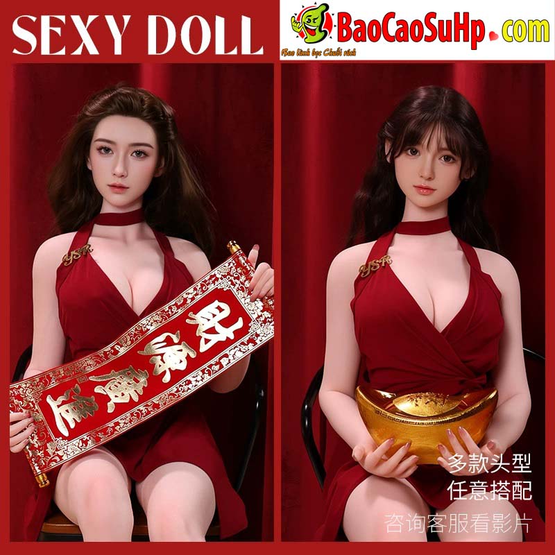 Búp bê tình dục Full Silicone đầu Dung Nguyệt đa dạng 1m58 siêu thật