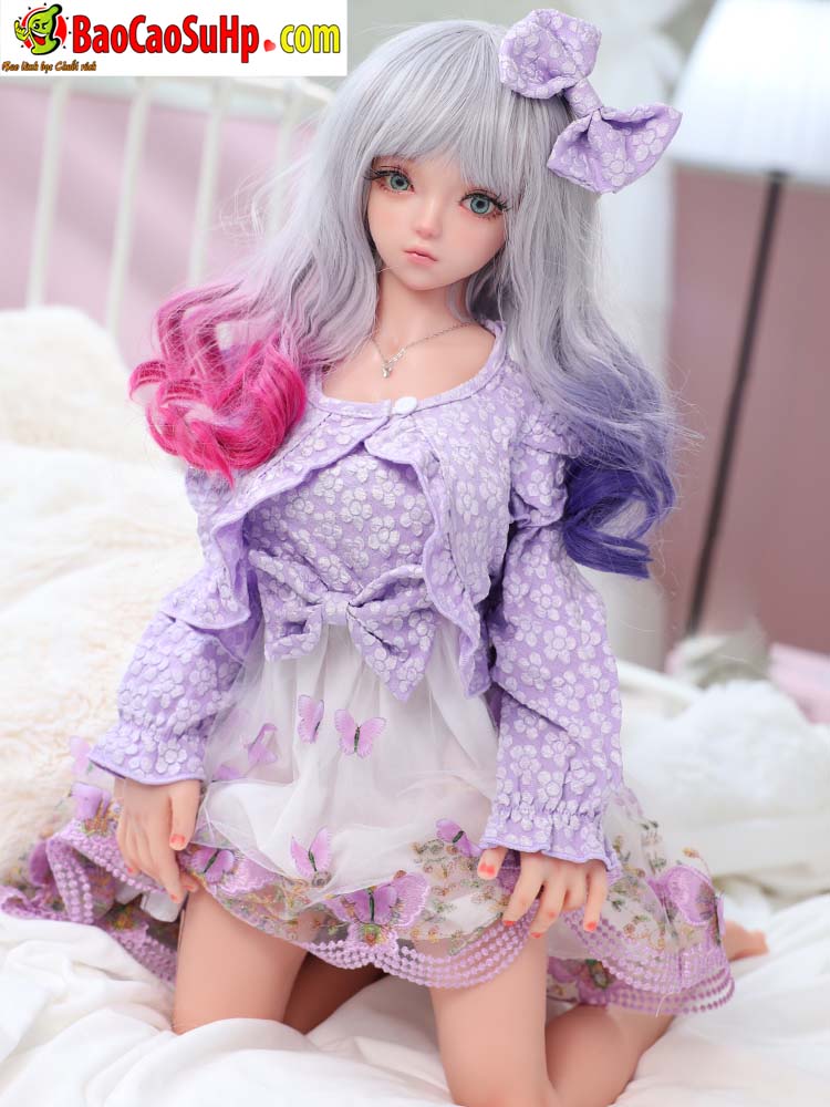 Búp bê tình dục full body Anime Nhã Lâm váy tím 80cm siêu mềm mại cosplay