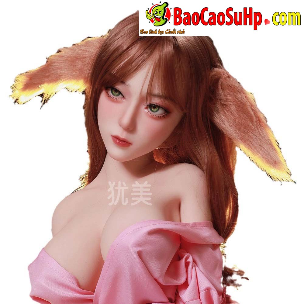 Búp bê anime cáo chín đuôi 125cm xương cứng TPE siêu thực