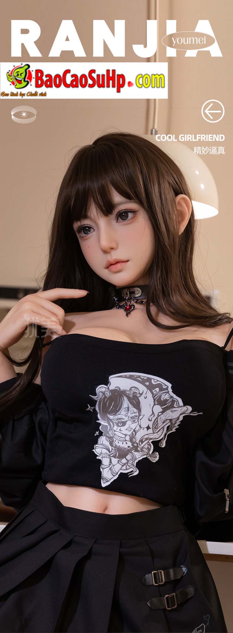 bup be tinh duc Full Ranjia 1m58 10 - Búp bê tình dục Full Ranjia tuổi 18 căng tràn Idol áo đen 1m58cm