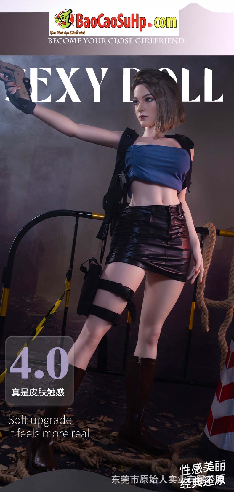 bup be tinh duc Full Jill Valentine 1m58 silicone 11 - Búp bê tình dục Jill Valentine Silicone 1m58: Siêu Phẩm Nữ Cảnh Sát "Sắc Lạnh Quyến Rũ" (Oder)
