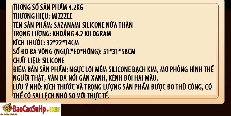 bup be tinh duc ban than Silicone Mizzzee Sazanami 20 - Búp bê tình dục bán thân Full Silicone dạng béo tròn Mizzzee Sazanami 3kg