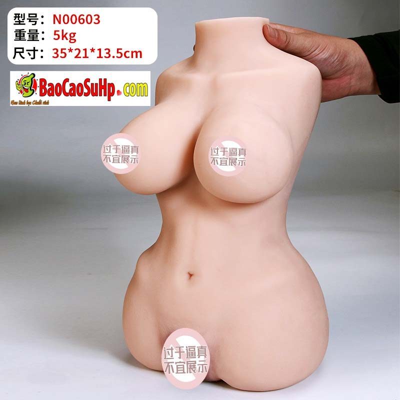 Búp bê tình dục bán thân Kamala ngực tròn mềm mại chi tiết