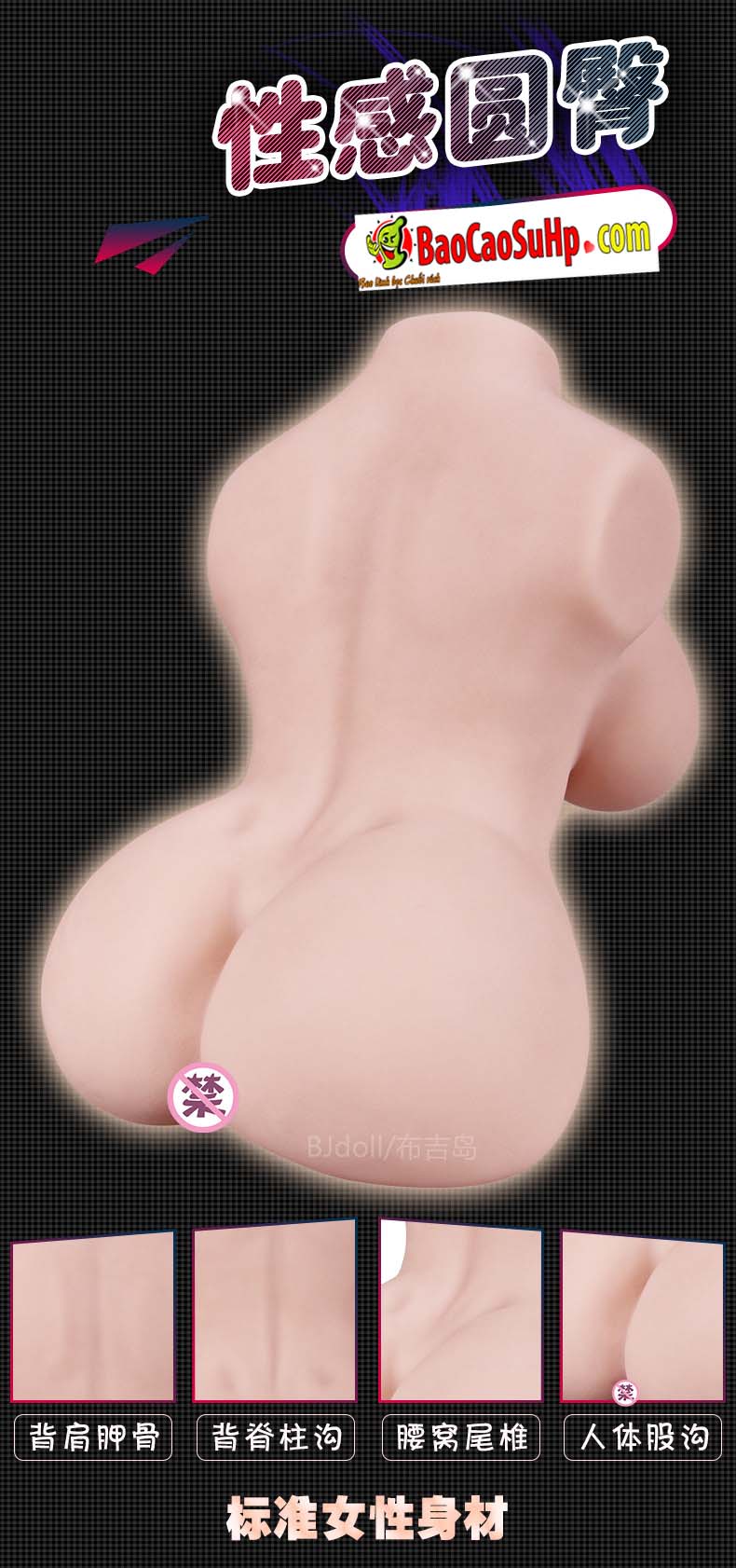 bup be tinh duc 6 mui Letitia 7 - Búp bê tình dục bán thân khung xương ngực to 6 múi Letitia