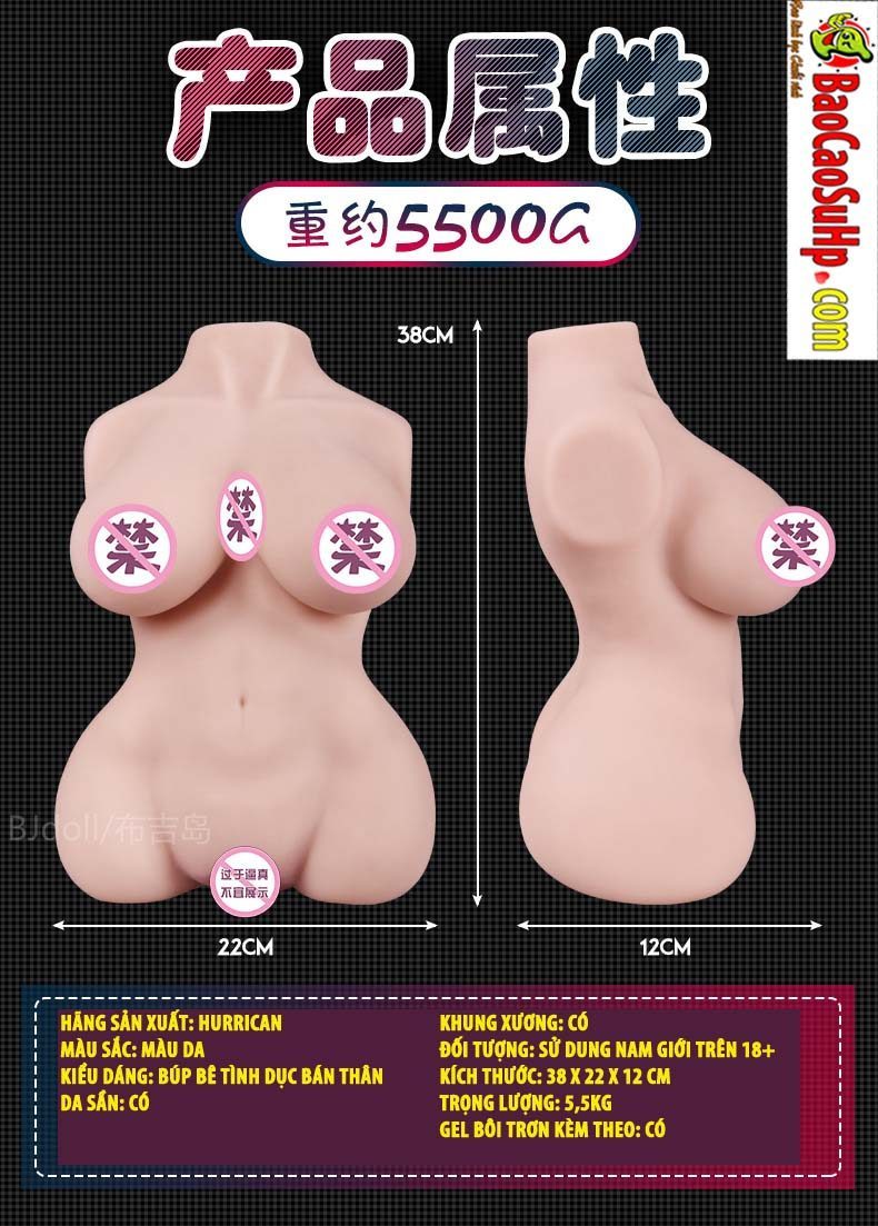 bup be tinh duc 6 mui Letitia 9 - Búp bê tình dục bán thân khung xương ngực to 6 múi Letitia