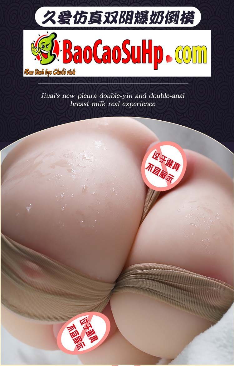 Vếu nguyên khối Klipper 3in1 2 âm đạo siêu mềm mại, kích thích